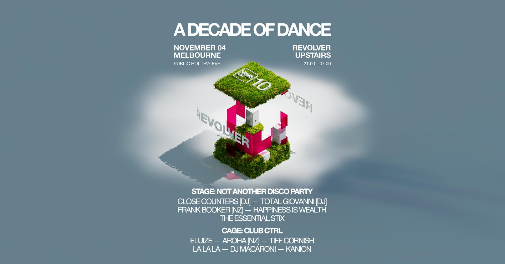 UC10: A Decade of Dance – Revolver Upstairs, Melbourne