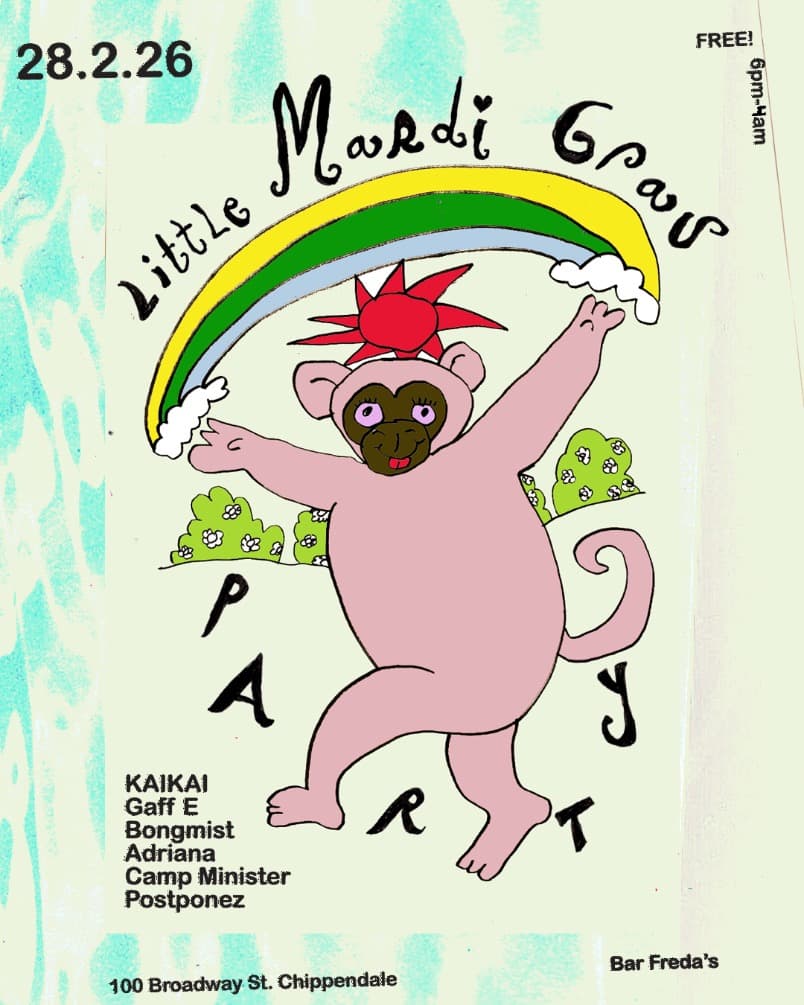 little mardi party feat. Adriana, Camp Minister + more