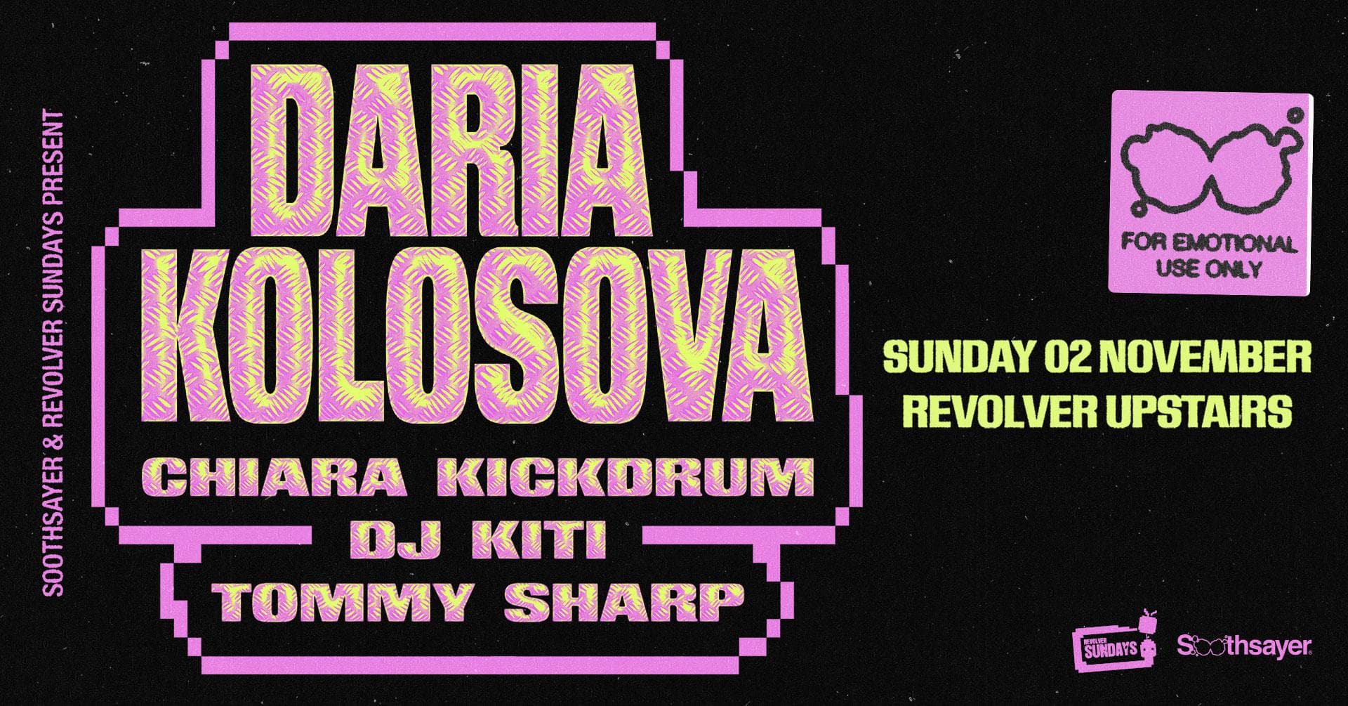 Daria Kolosova (DE) — Soothsayer & Revolver Sundays