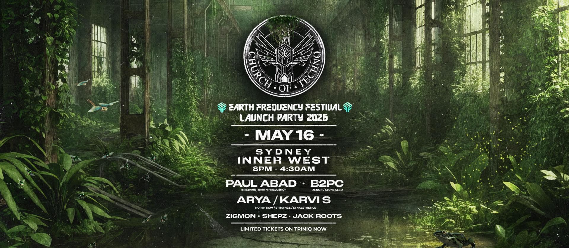 Church Of Techno x Earth Frequency Festival 2026 Sydney Launch