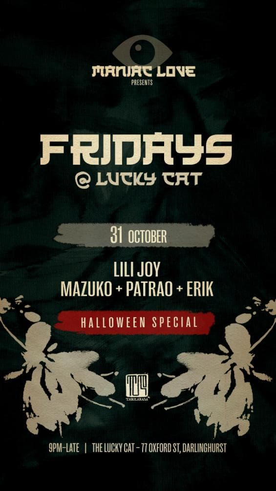 Maniac Fridays - Halloween Special ft Lili Joy