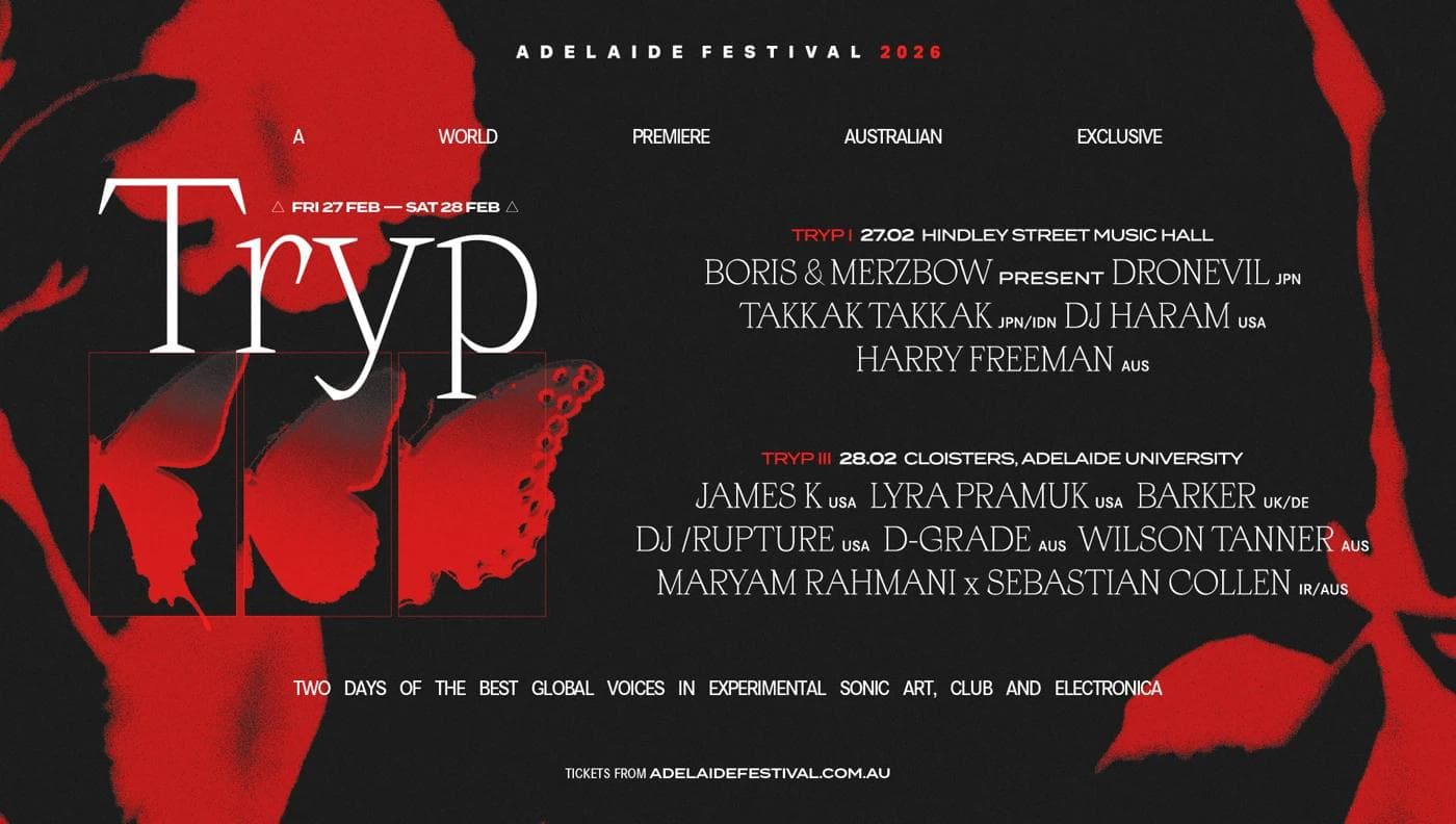 Tryp I - Boris & Merzbow present Dronevil | Takkak Takkak | DJ Haram | Harry Freeman